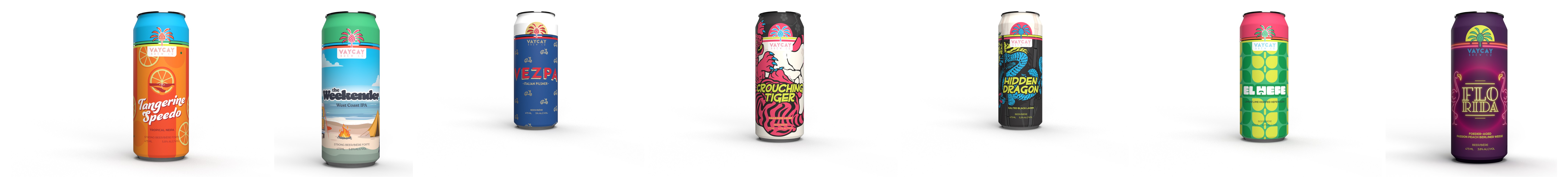 Our colorful tropical craft beers