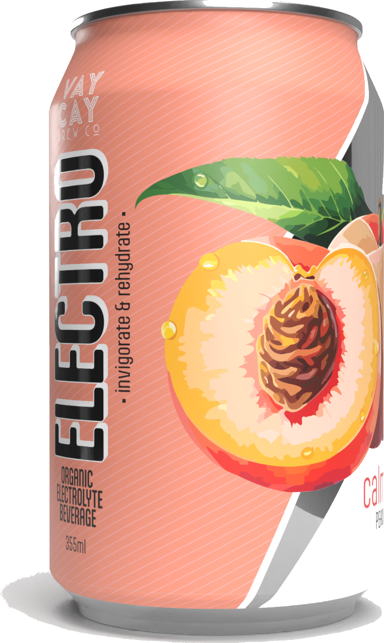 Electro Peach recovery drink